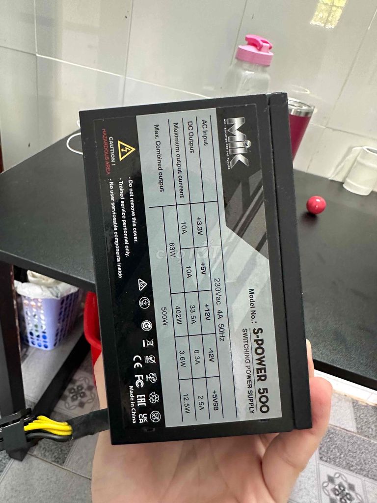 Nguồn Mik S-POWER 500 500W còn bh 9/2026. Mua bán Linh kiện (RAM, Card...) tại Huyện Vĩnh Cửu Đồng Nai được đăng bởi Quang Minh hình 1