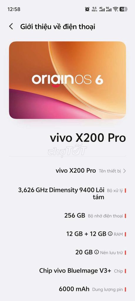 Vivo X200 Pro 256GB. Mua bán Điện thoại tại Huyện Trảng Bom Đồng Nai được đăng bởi Ngọc Hào hình 1