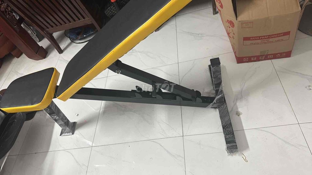 Ghế tập tạ Đen, vàng. Mua bán Đồ thể thao, Dã ngoại tại Quận Long Biên Hà Nội được đăng bởi Nhất Duy hình 1