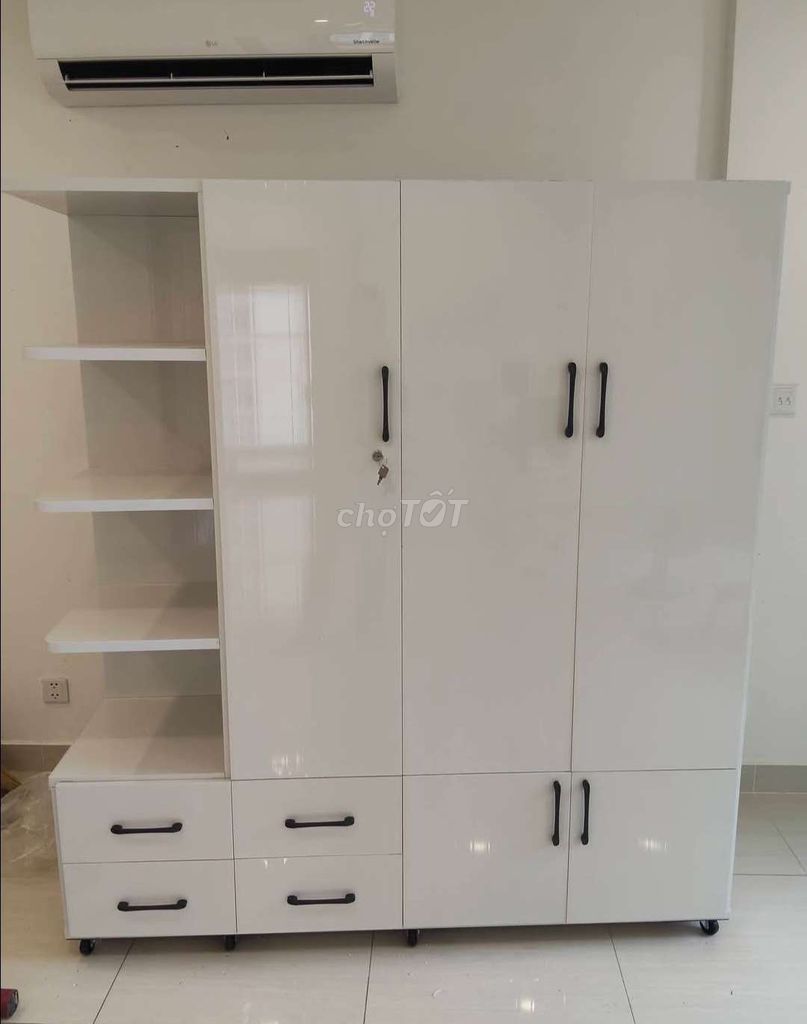 TỦ NHỰA ĐÀI LOAN 3 CÁNH 1 KỆ MÀU TRẮNG . Mua bán Tủ, kệ gia đình tại Quận Phú Nhuận Tp Hồ Chí Minh được đăng bởi Tủ nhựa đài loan hoàng quân hình 1