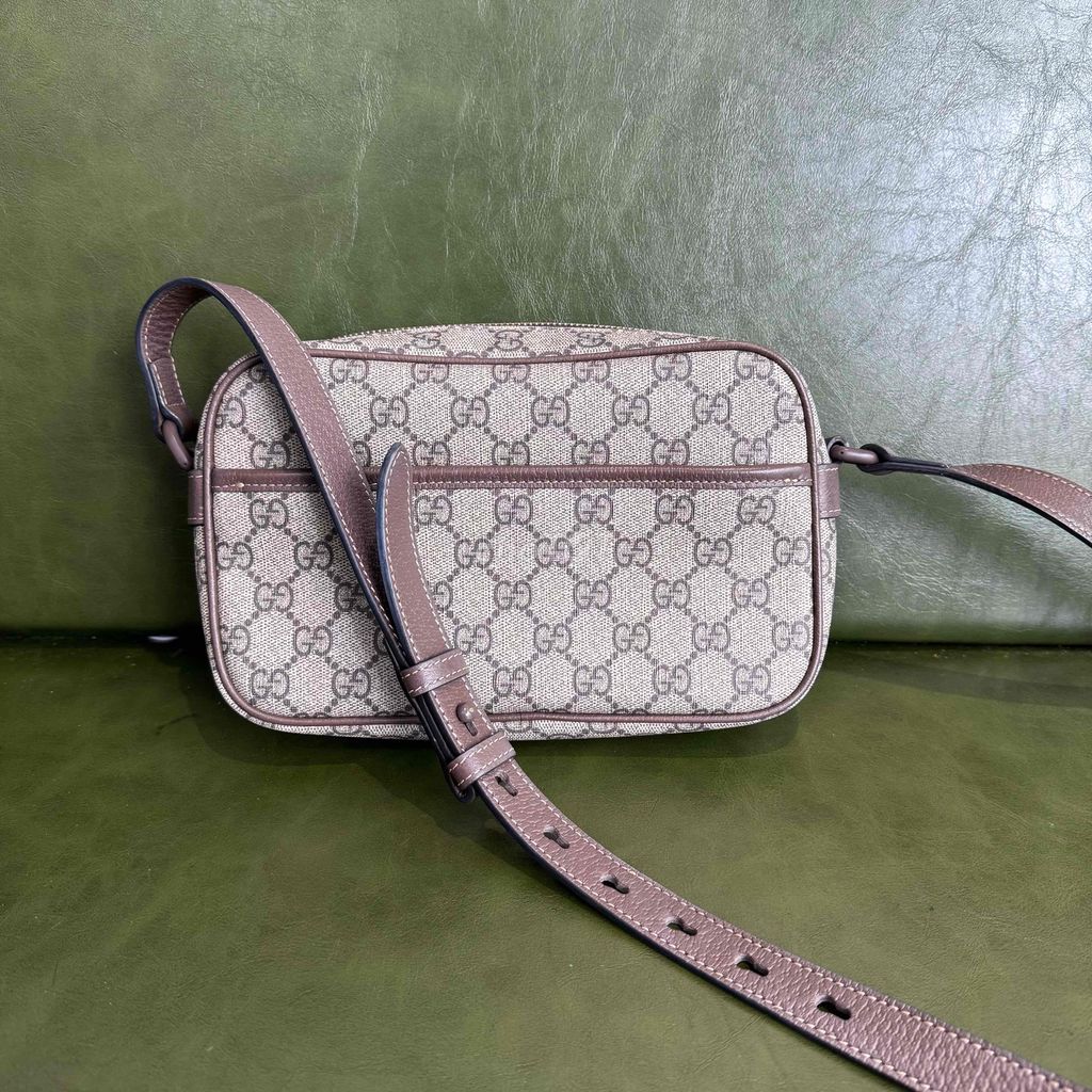 Túi đeo chéo Gucci Messenger Da Nâu. Mua bán Túi xách tại Quận Hoàn Kiếm Hà Nội được đăng bởi Đồ Hiệu Phạm Thuận Authentic hình 1
