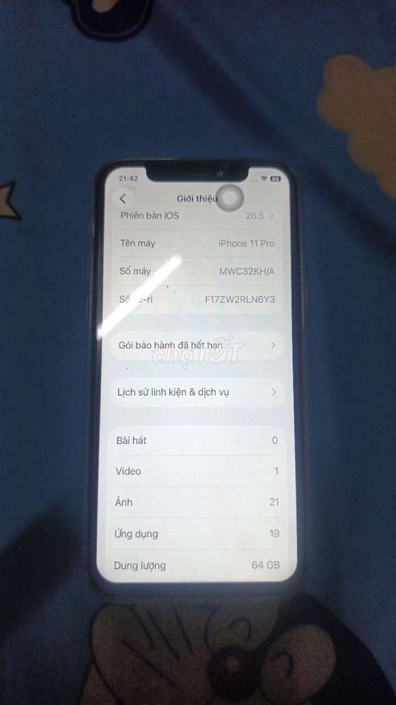 Apple iPhone 11 Pro Trắng. Mua bán Điện thoại tại Thành phố Thủ Đức Tp Hồ Chí Minh được đăng bởi Tèo xipo hình 1