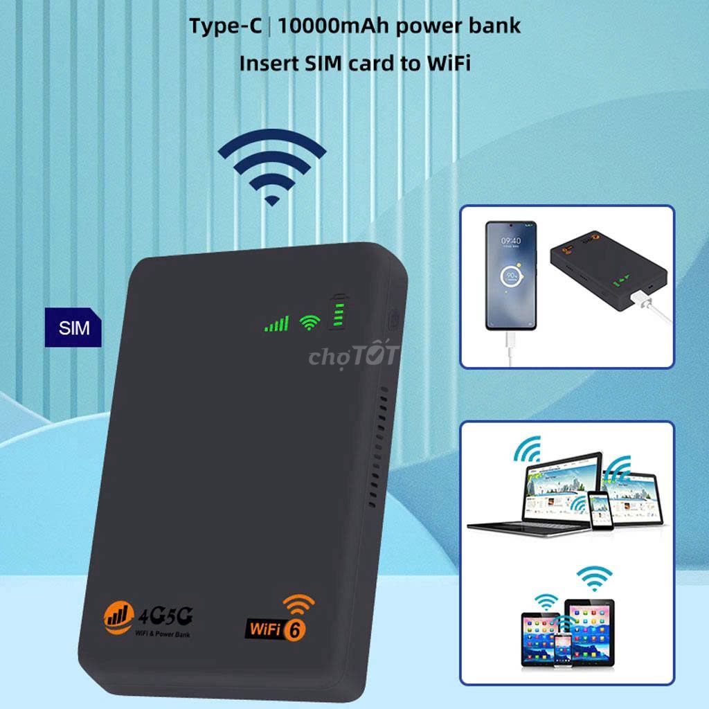 Cục Phát Wifi Từ Sim 4G/5G Kiêm Sạc Dự Phòng. Mua bán Phụ kiện (Màn hình, Chuột...) tại Quận Nam Từ Liêm Hà Nội được đăng bởi Candy hình 1