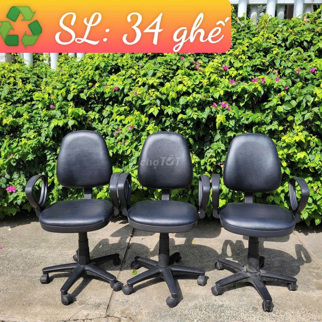Ghế xoay văn phòng Hòa Phát Da Đen. Mua bán Đồ dùng văn phòng tại Quận 5 Tp Hồ Chí Minh được đăng bởi Chợ nội thất Cũ TP HCM hình 1