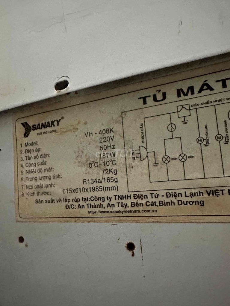 Tủ mát SANAKY VH-408K Lớn. Mua bán Tủ lạnh tại Quận Tân Phú Tp Hồ Chí Minh được đăng bởi SƠN MUA BÁN ĐỒ CŨ hình 1