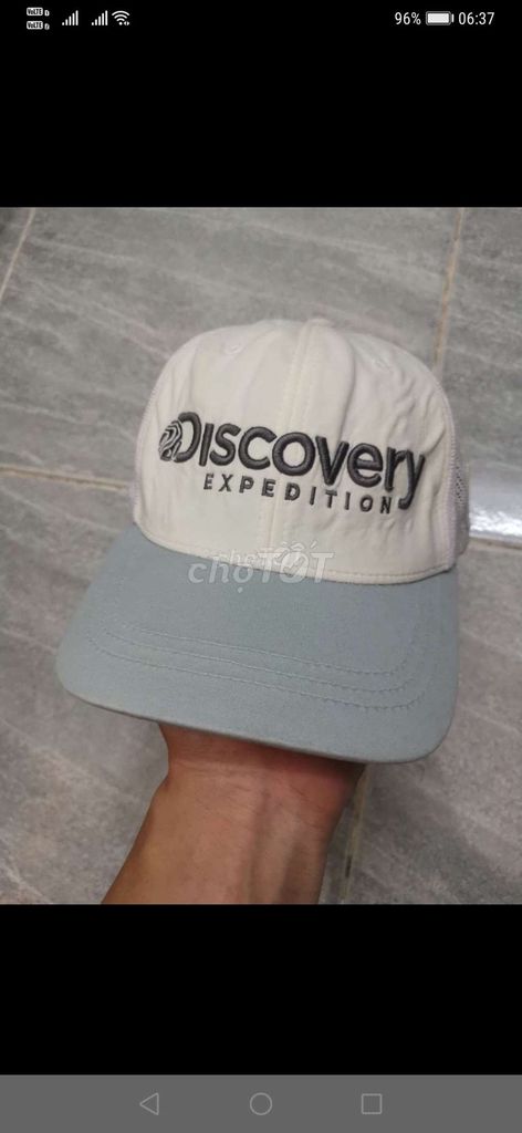 Mũ lưỡi trai Discovery Expedition Trắng Xanh FR. Mua bán Phụ kiện thời trang khác tại Quận Gò Vấp Tp Hồ Chí Minh được đăng bởi Hang2handsthanhlys hình 1