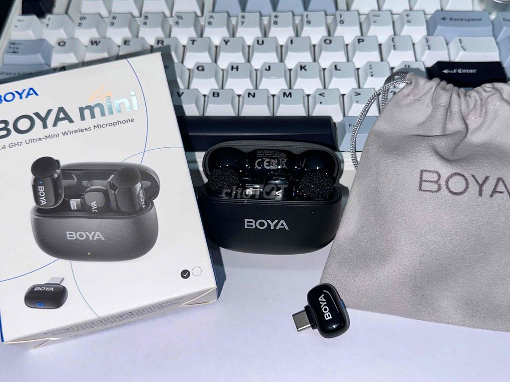 Mic thu âm không dây BOYA Mini 2 Đen 99.9%. Mua bán Tivi, Âm thanh tại Thành phố Bảo Lộc Lâm Đồng được đăng bởi Ngọc Nguyễn hình 1