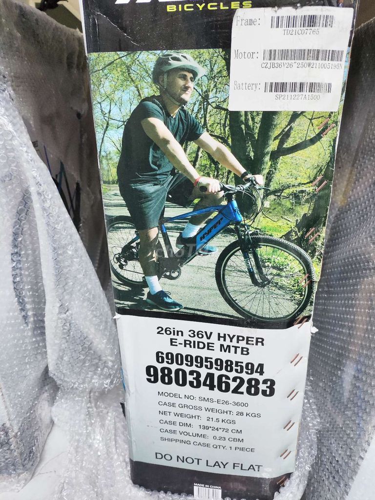 Xe đạp điện trợ lực HYPER 26 inch mới full box