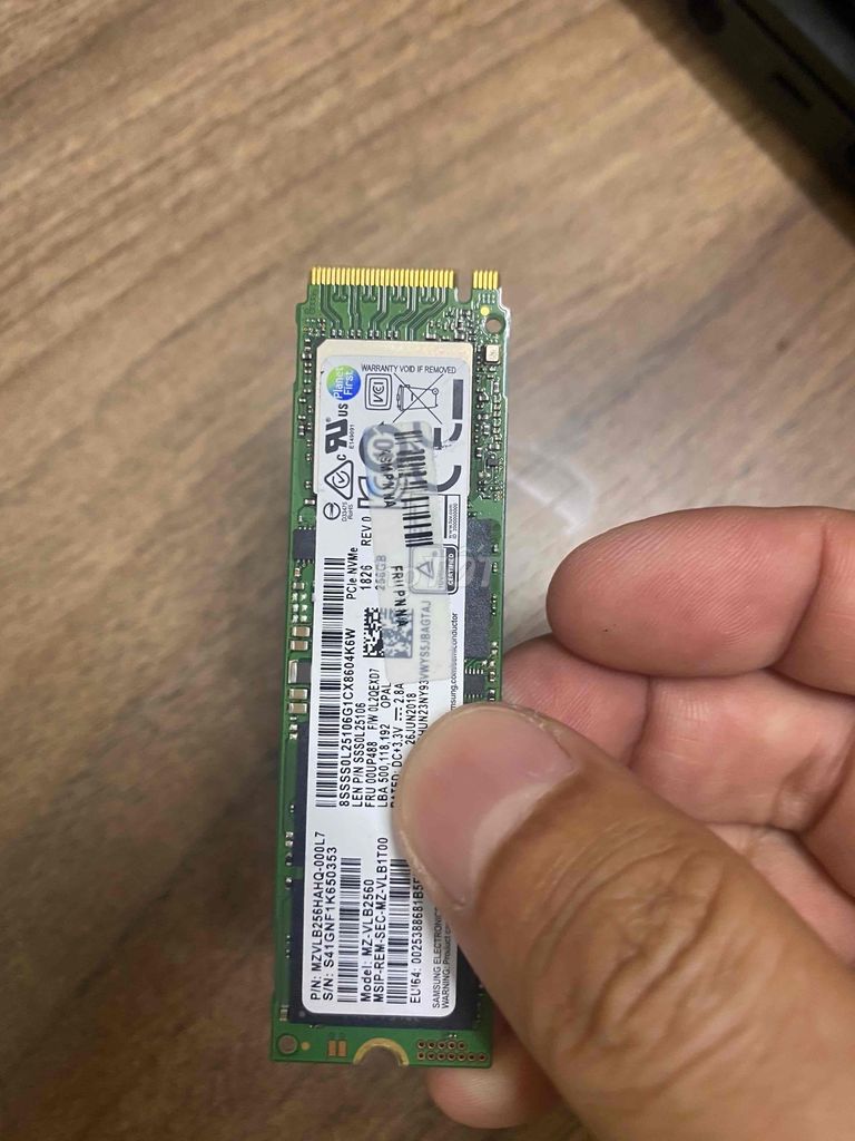 SSD Nvme 256G Samsung zin W10 Pro BH dài