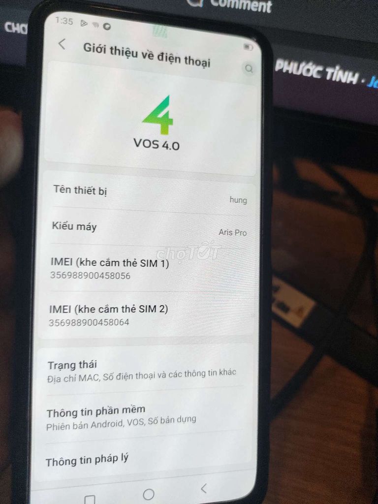 Điện thoại Aris Pro Đen. Mua bán Điện thoại tại Quận Gò Vấp Tp Hồ Chí Minh được đăng bởi Nguyễn hùng hình 1