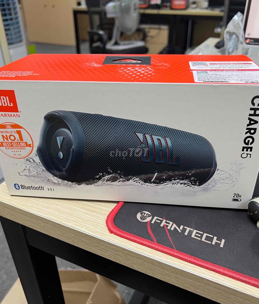 Loa JBL Charge 5 Xanh chính hãng newseal. Mua bán Tivi, Âm thanh tại Quận Đống Đa Hà Nội được đăng bởi Công Ước hình 1