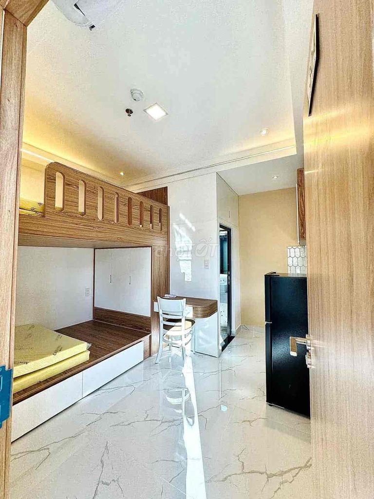 Phòng 2 giường Full NT siêu xinh, Thang máy, Nhận xe điện, thú cưng