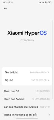 Cần pas lại redmi note 14pro 256gb mua tại tddd !. Mua bán Điện thoại tại Huyện Krông Nô Đắk Nông được đăng bởi Nbt