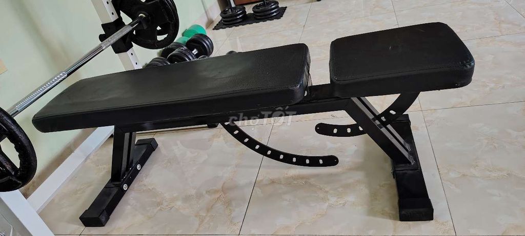Ghế tập tạ Đen Kim loại, Da. Mua bán Đồ thể thao, Dã ngoại tại Huyện Mê Linh Hà Nội được đăng bởi Dương Nguyễn hình 1