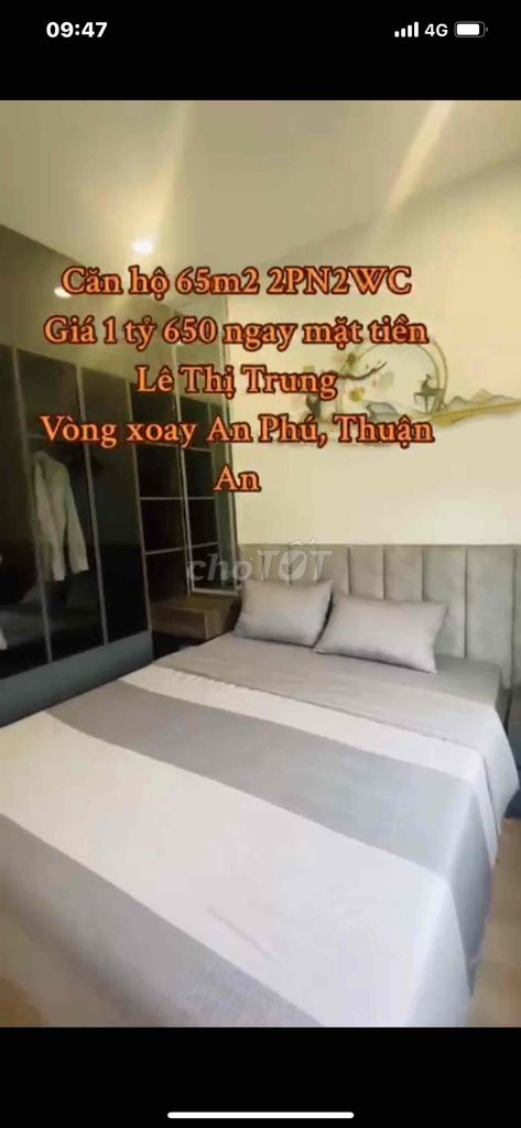 bán căn hộ tecco felice homes. siêu đẹp. giá 1.3 tỉ. lê thị trung. bd