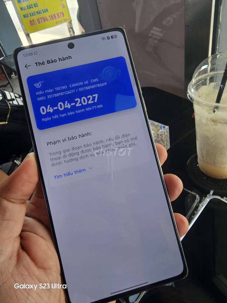 Tecno Camon 40 BH 04/2027,máy đẹp dán full. Mua bán Điện thoại tại Quận 10 Tp Hồ Chí Minh được đăng bởi LuckyNK hình 1