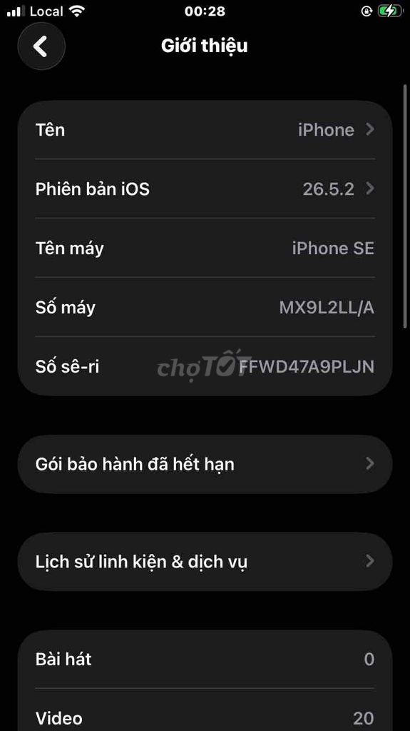 Apple iPhone SE 2020 LL/A quốc tế Hơi xước nhẹ. Mua bán Điện thoại tại Thành phố Thủ Dầu Một Bình Dương được đăng bởi Đạt Thành hình 1