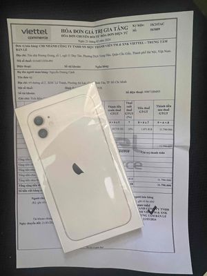Iphone 11 128g Trắng New BH 12T