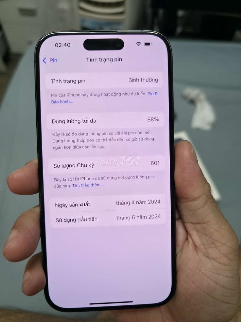 Apple iPhone 15 Pro 128GB Đen. Mua bán Điện thoại tại Thành phố Sóc Trăng Sóc Trăng được đăng bởi hoang st hình 1