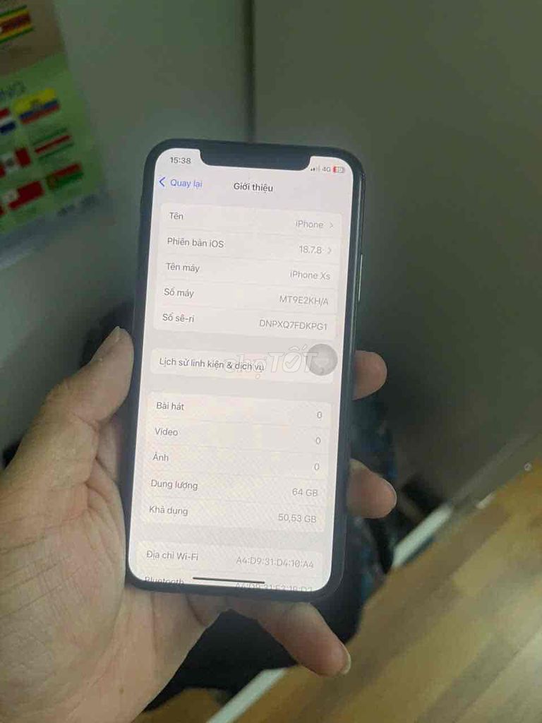 iPhone Xs 64GB Xám Quốc tế. Mua bán Điện thoại tại Quận Tân Phú Tp Hồ Chí Minh được đăng bởi Tuấn hình 1