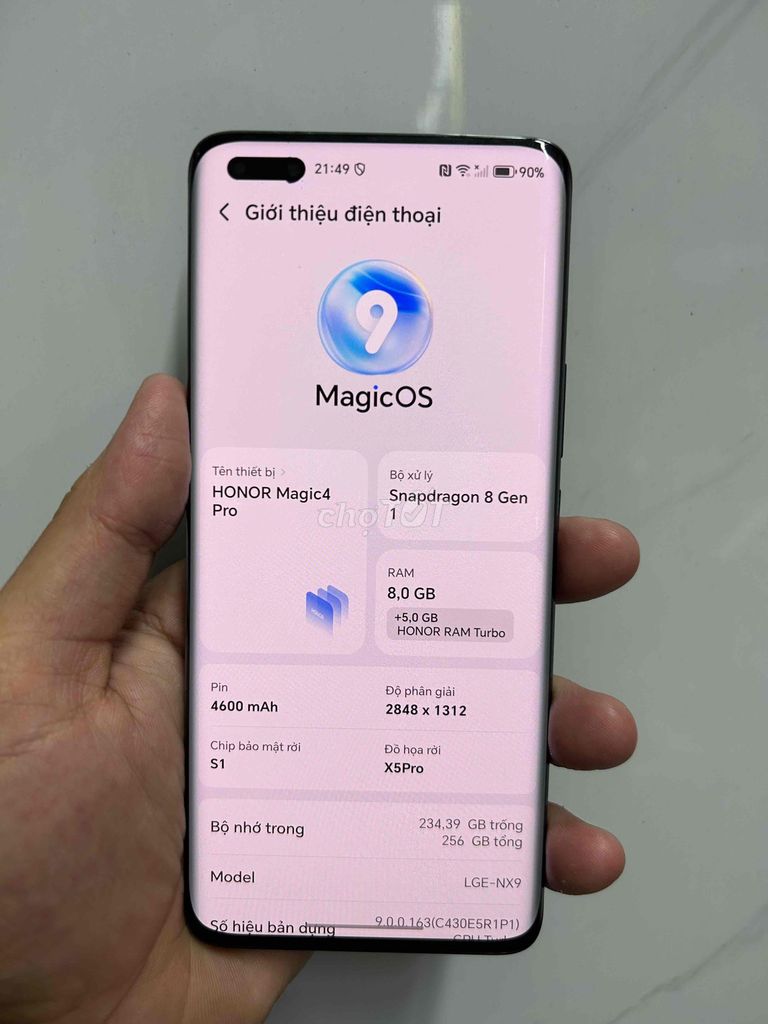 Honor Magic 4 Pro 256GB Đen. Mua bán Điện thoại tại Quận 6 Tp Hồ Chí Minh được đăng bởi Hoanghan hình 1