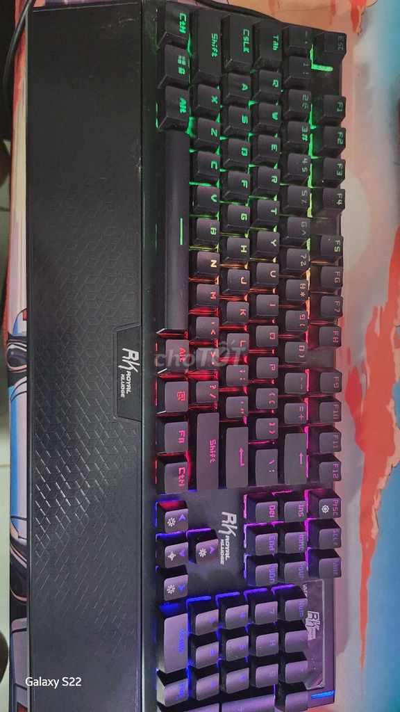 Bàn phím cơ RK Blue Đen RGB. Mua bán Phụ kiện (Màn hình, Chuột...) tại Quận Cẩm Lệ Đà Nẵng được đăng bởi Tran Duy Luc hình 1