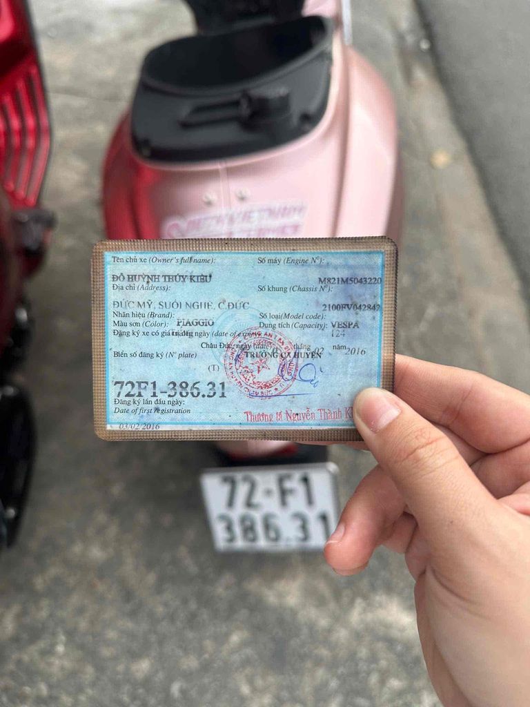 Piaggio Vespa Sprint 2016 Hồng. Mua bán Xe máy tại Thành phố Dĩ An Bình Dương được đăng bởi hoàng ánh hình 4