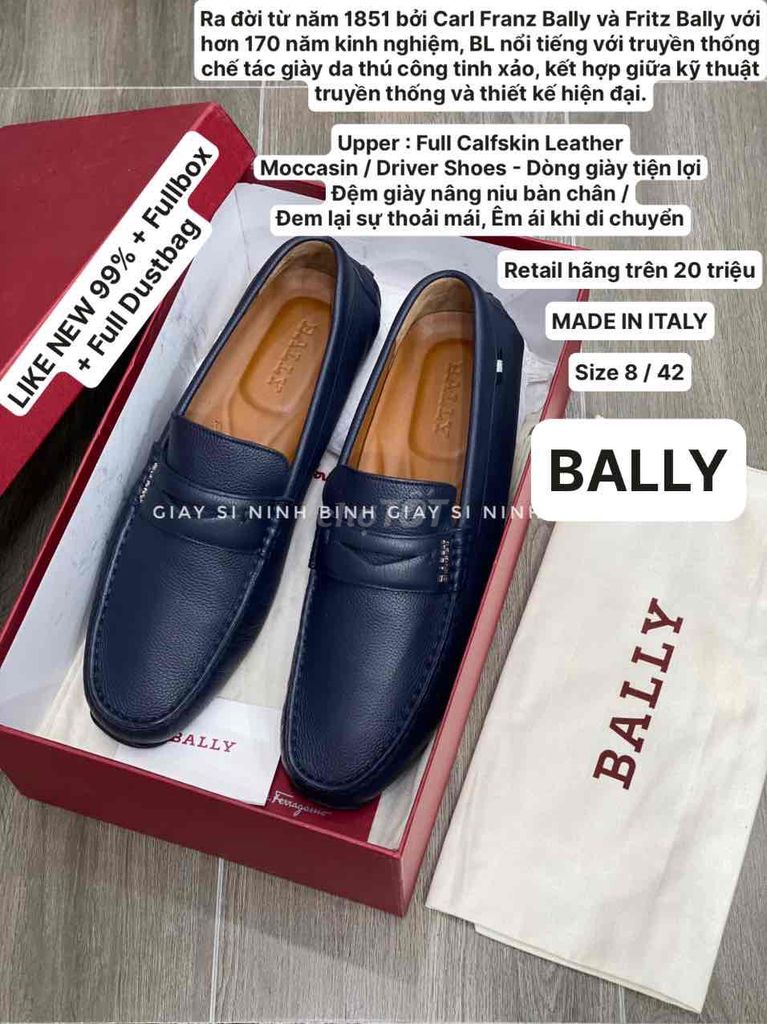 Giày lười Bally Da bê Ý Nam size 42 Xanh navy. Mua bán Giày dép tại Thành phố Ninh Bình Ninh Bình được đăng bởi Tuấn Thịnh Chuyên giày 2nd hàng hiệu hình 1