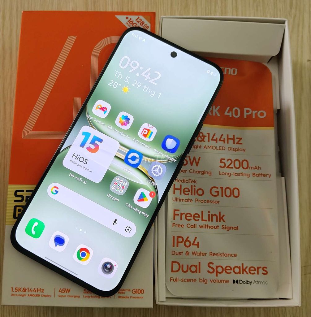 Tecno Spark 40 Pro 128GB Đen. Mua bán Điện thoại tại Quận 7 Tp Hồ Chí Minh được đăng bởi Arsenal FC Mobile hình 1
