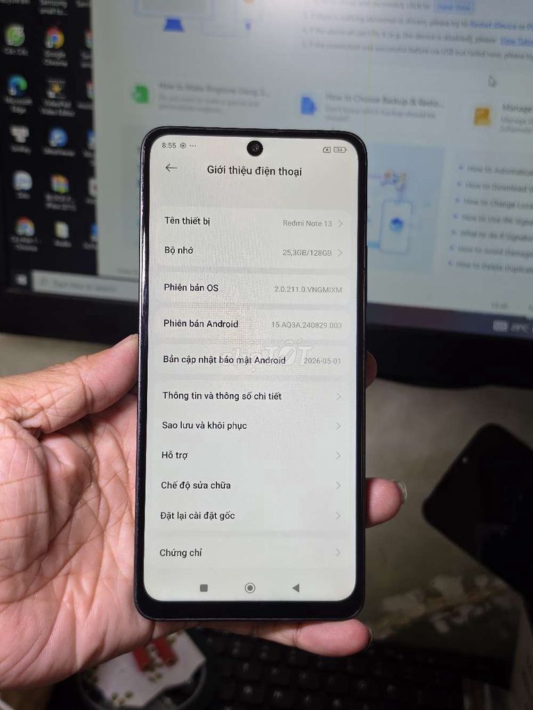 Xiaomi Redmi Note 13 128GB giá rẻ . Mua bán Điện thoại tại Quận 8 Tp Hồ Chí Minh được đăng bởi Thiên Hòa mobile  hình 1