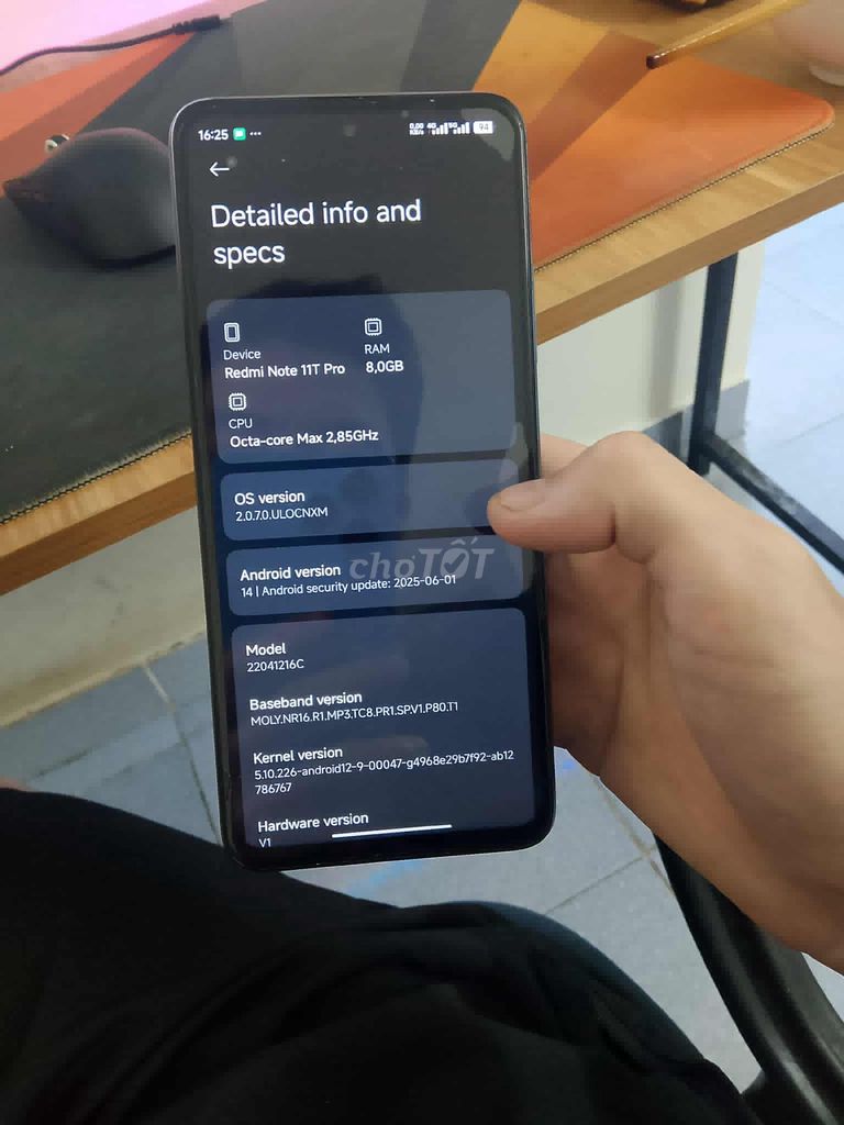 Redmi note 11t pro 8/128 nội địa màu đen. Mua bán Điện thoại tại Quận Hoàng Mai Hà Nội được đăng bởi Ngọc Triệu Duy hình 1