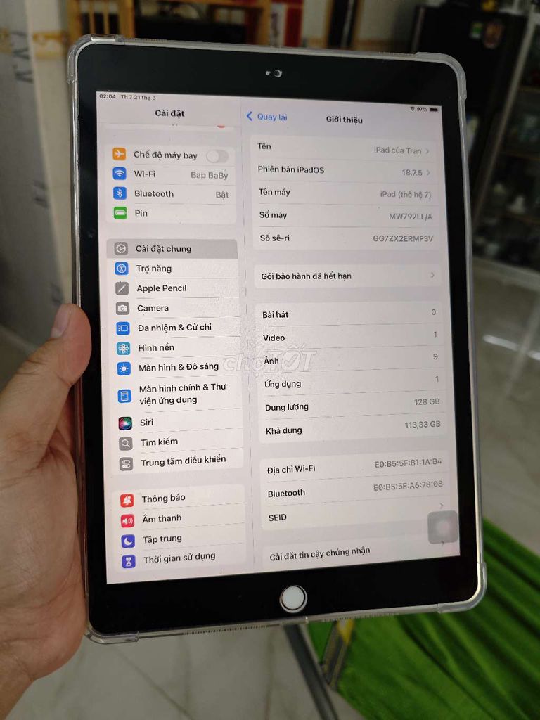 Apple iPad Gen 7 128GB Vàng hồng. Mua bán Máy tính bảng tại Thành phố Biên Hòa Đồng Nai được đăng bởi Thành Trân hình 1