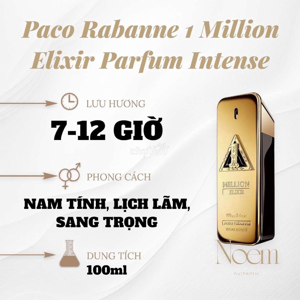 NƯỚC HOA PACO RABANNE 1 MILLION ELIXIR PARFUM 100