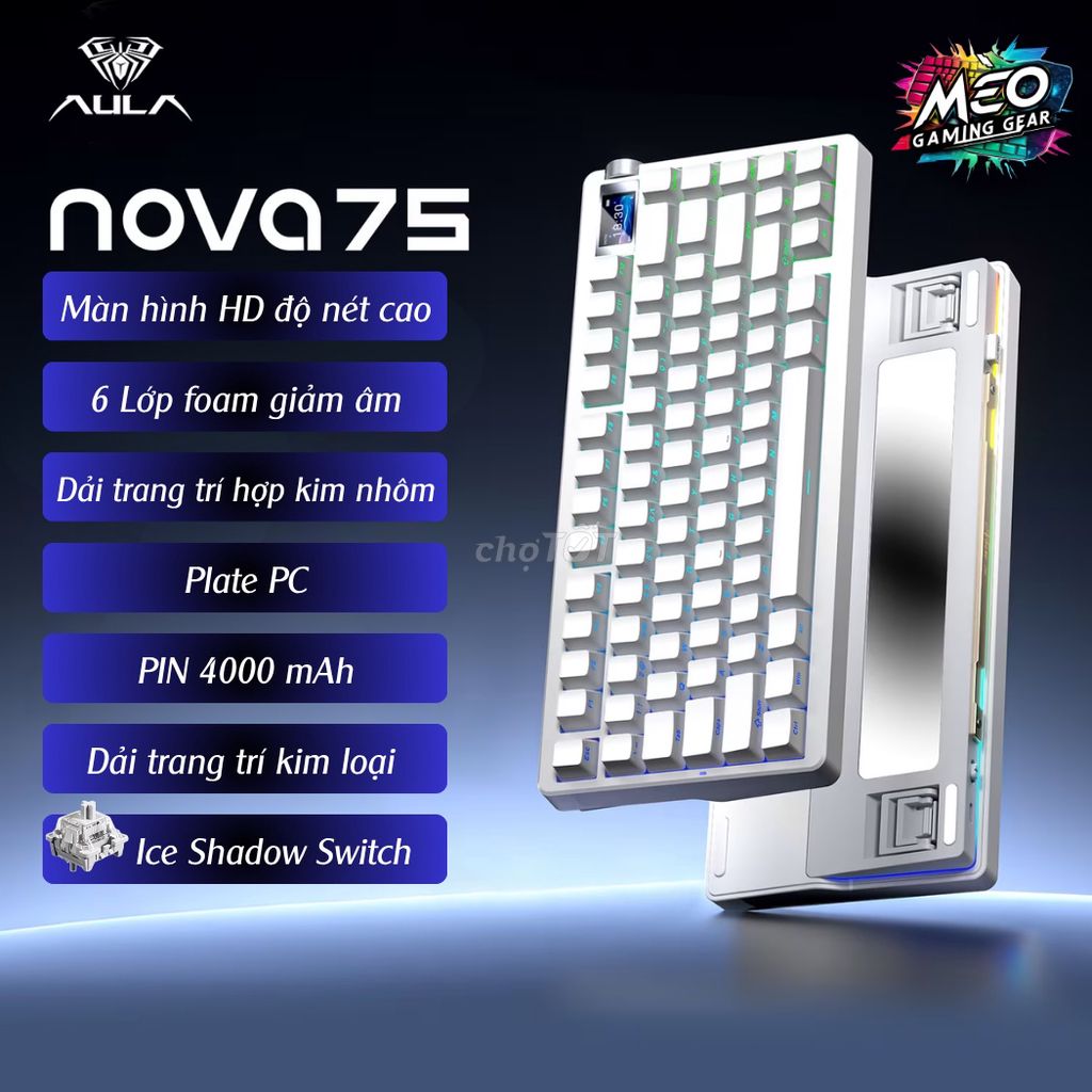 Bàn phím cơ AULA NOVA75. Mua bán Phụ kiện (Màn hình, Chuột...) tại Quận Đống Đa Hà Nội được đăng bởi Mai Son hình 1