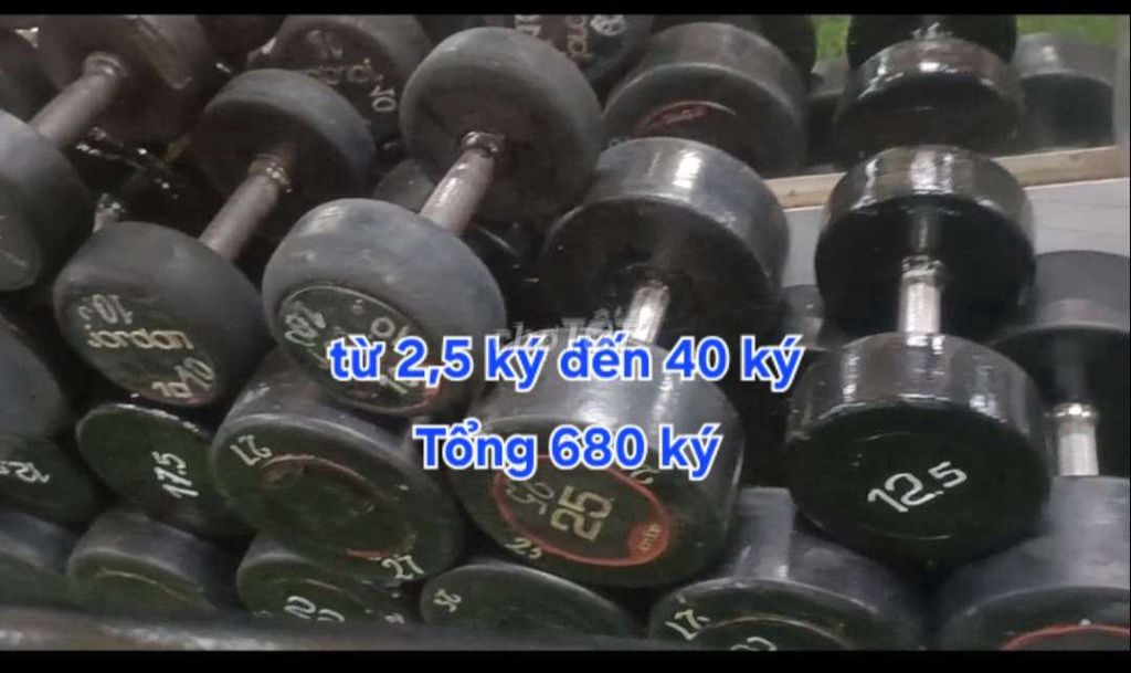 Bán nguyên bộ tạ tay sắt bọc cao su giá rẻ. Mua bán Đồ thể thao, Dã ngoại tại Quận 7 Tp Hồ Chí Minh được đăng bởi Trần Đạt hình 1