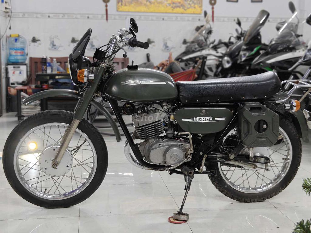 Minsk 125 2 thì Xanh rêu. Mua bán Xe máy tại Huyện Bình Chánh Tp Hồ Chí Minh được đăng bởi Đông Moto Bình chánh  hình 6