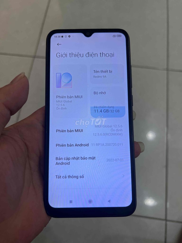 Xiaomi Redmi 9A 32GB Đen. Mua bán Điện thoại tại Quận Đống Đa Hà Nội được đăng bởi Nguyen dao hình 1