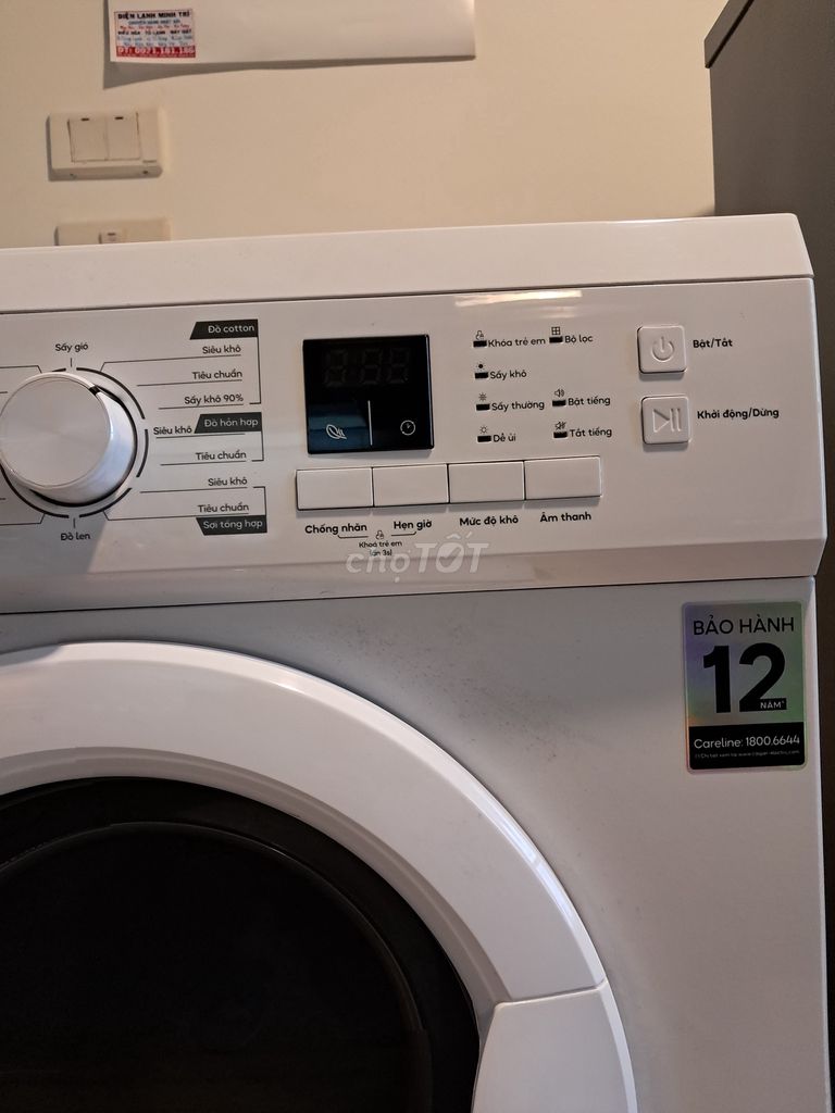 Máy sấy quần áo Casper, Model TD-72VWD