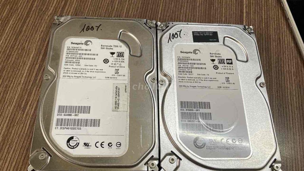 Ổ cứng HDD Seagate 500GB Đã sử dụng. Mua bán Linh kiện (RAM, Card...) tại Quận 5 Tp Hồ Chí Minh được đăng bởi lê hoàng khanh hình 1