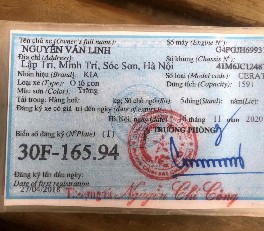 Kia cerato 2018 Mt. Mua bán Ô tô tại Huyện Sóc Sơn Hà Nội được đăng bởi Nguyễn Văn Linh hình 5