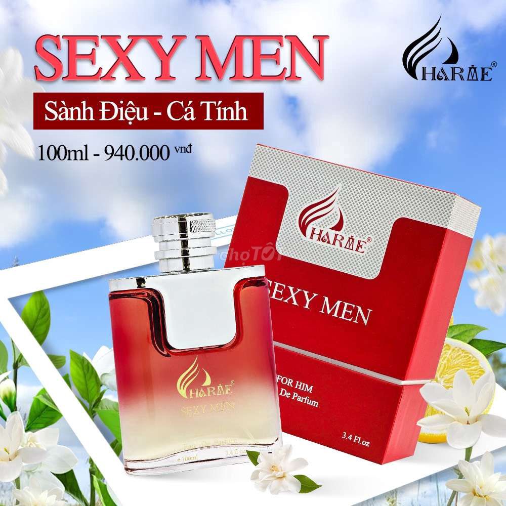 NƯỚC HOA UNISEX NAM NỮ CHARME SEXY MEN 100ML MỚI