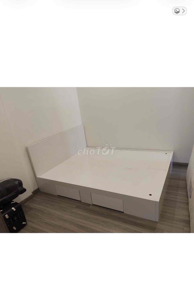 Giường ngủ Gỗ MDF 1m6 x 2m Trắng. Mua bán Giường, chăn ga gối nệm tại Huyện Bắc Tân Uyên Bình Dương được đăng bởi hạnh hình 1
