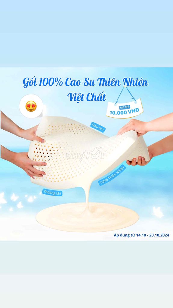 Gối Cao Du Tự Nhiên Việt Chất