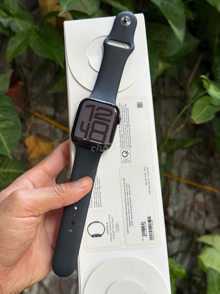 Apple Watch Series 8 45mm Midnight Fullbox VNA. Mua bán Thiết bị đeo thông minh tại Quận Sơn Trà Đà Nẵng được đăng bởi Anh Apple Chính Hãng hình 1