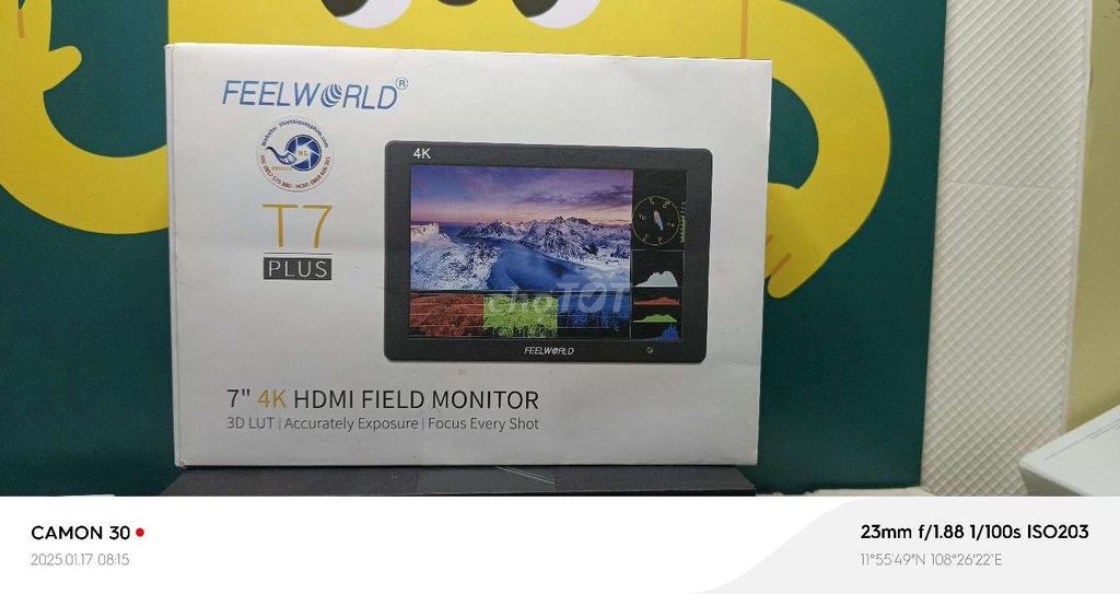 Monitor FEELWORLD T7 -7 inch 4k fullbox