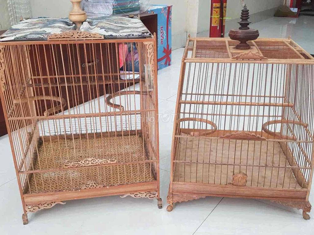 Lồng chim Gỗ Nâu gỗ. Mua bán Phụ kiện, Thức ăn, Dịch vụ tại Quận Long Biên Hà Nội được đăng bởi Vũ Thanh hình 1