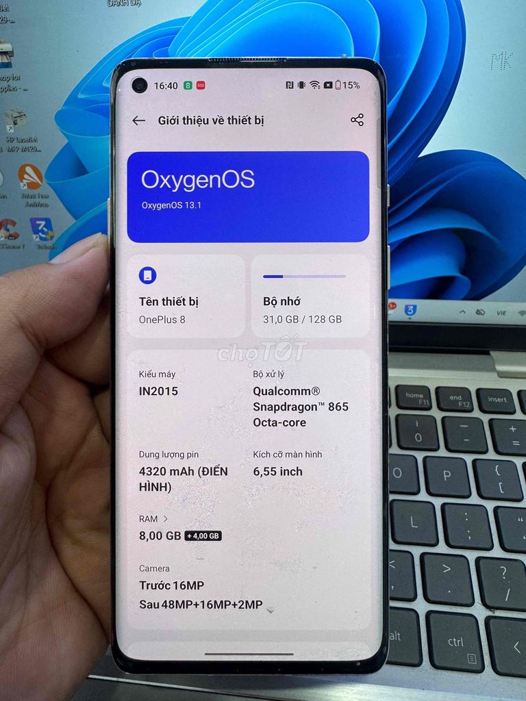 OnePlus 8 128GB Đa sắc Đã dùng. Mua bán Điện thoại tại Quận 6 Tp Hồ Chí Minh được đăng bởi QUỐC THIÊN BÁN GÓP 0 ĐỒNG  hình 1