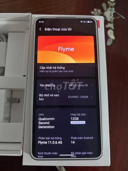 Meizu Lucky 08 12GB/256GB Trắng Android 14. Mua bán Điện thoại tại Quận 5 Tp Hồ Chí Minh được đăng bởi Hội Đồ Điện Tử hình 1