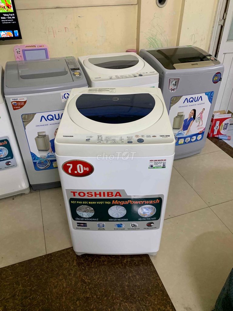 Máy giặt Toshiba 7kg Trắng cũ. Mua bán Máy giặt tại Thành phố Dĩ An Bình Dương được đăng bởi Trinh Trinh hình 1
