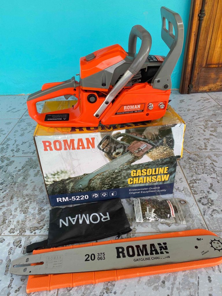 Máy cưa xăng Roman RM-5220 Cam Mới 99%. Mua bán Đồ chuyên dụng, Giống nuôi trồng tại Huyện Phước Long Bạc Liêu được đăng bởi ÁI Vũ  hình 1